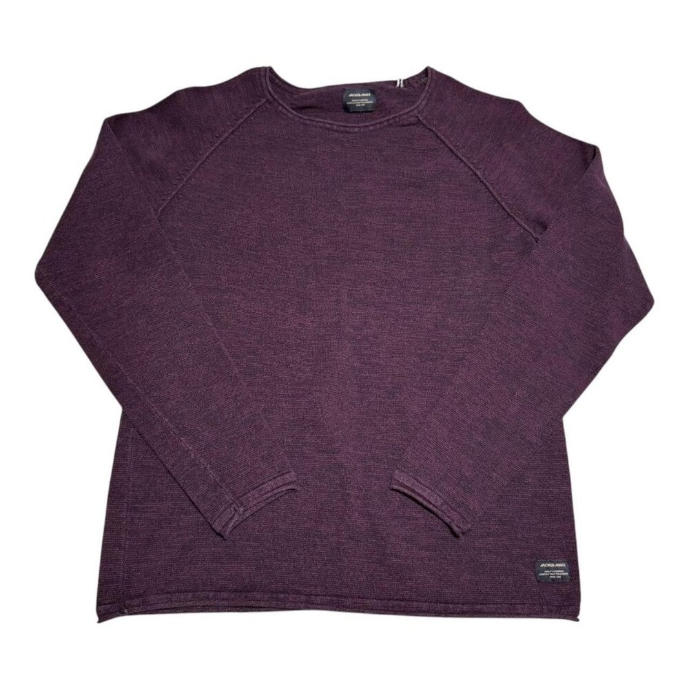 Jack & Jones JJE Union Knit‎ Maroon Lightweight Sweatshirt Adult Small